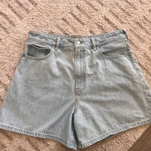 Everlane Light Blue Denim High-Waist Women’s Shorts